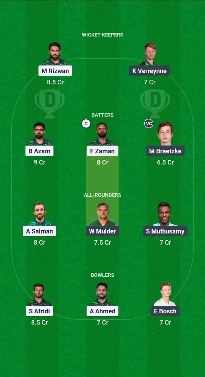 PAK vs SA Dream11 Prediction Fantasy Cricket Tips Dream11 Team ODI Tri-Series 2025 