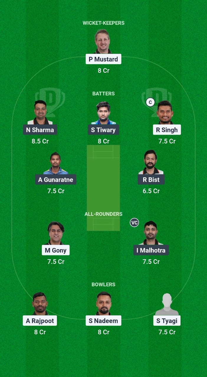 RK vs BBY Dream11 Prediction Fantasy Cricket Tips Dream11 Team Legends 90 - T20 2025 