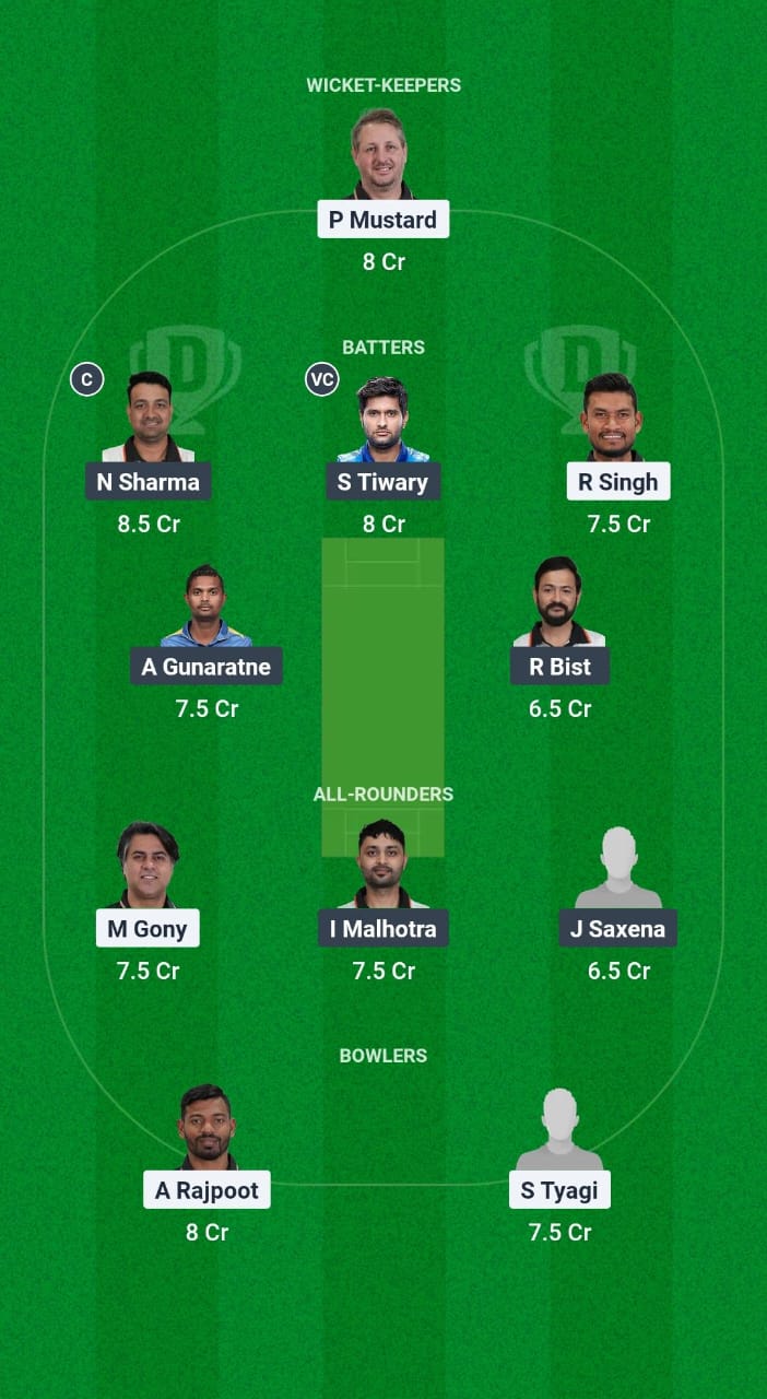 RK vs BBY Dream11 Prediction Fantasy Cricket Tips Dream11 Team Legends 90 - T20 2025 