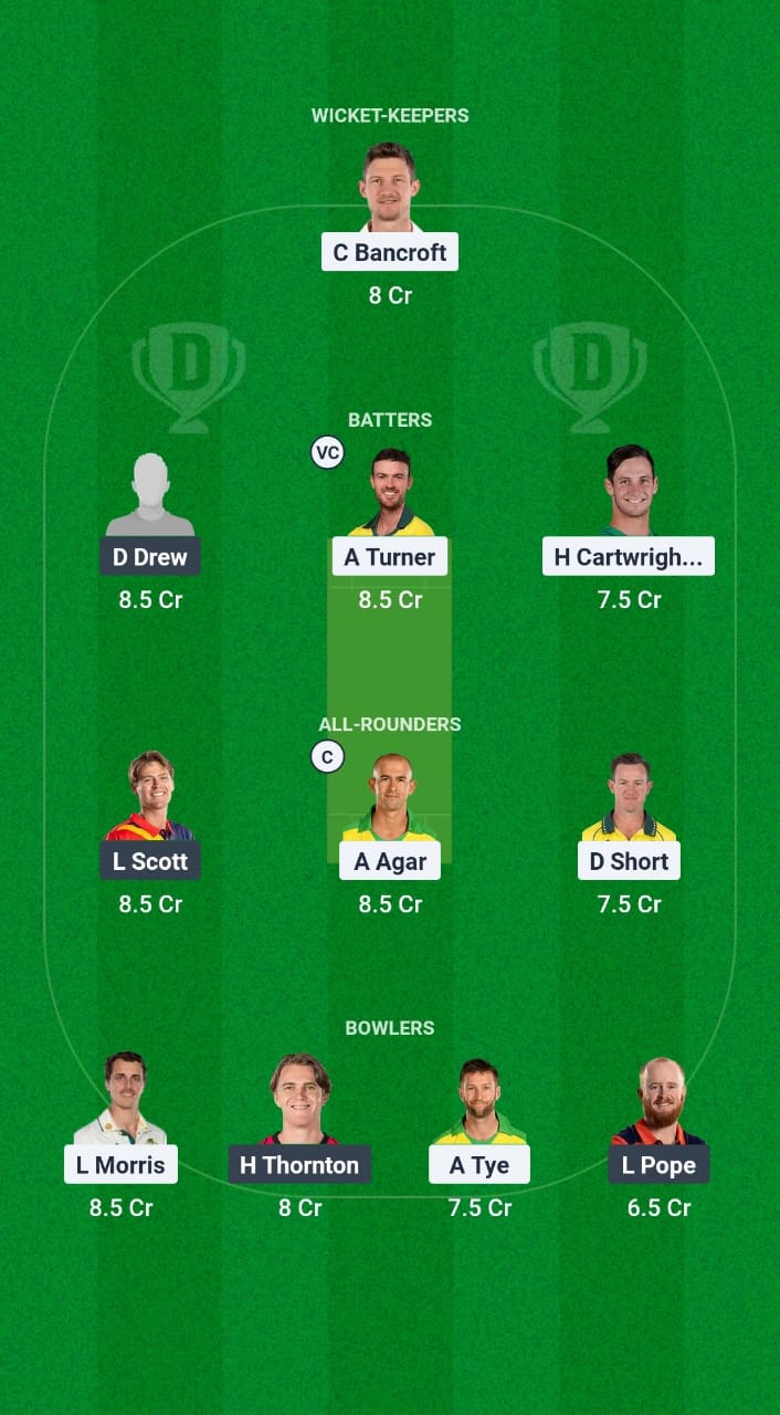 WAU vs SAU Dream11 Prediction Fantasy Cricket Tips Dream11 Team Australian Men's ODD 2024-25 