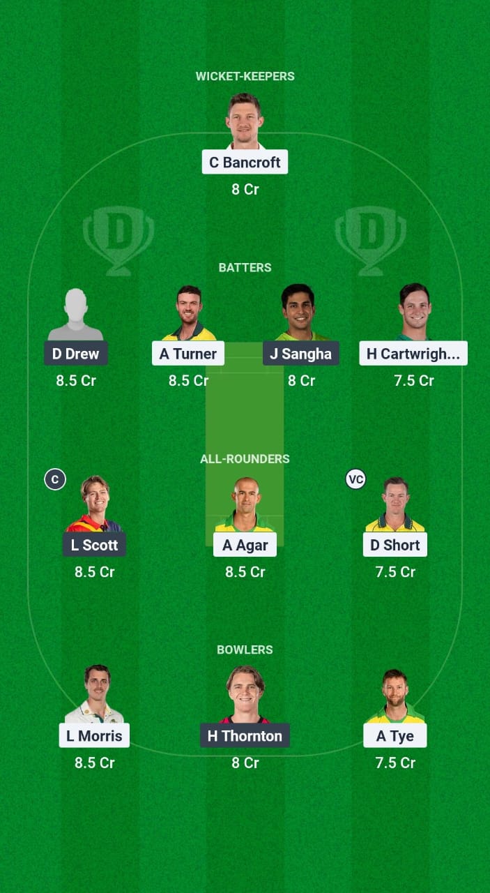 WAU vs SAU Dream11 Prediction Fantasy Cricket Tips Dream11 Team Australian Men's ODD 2024-25 