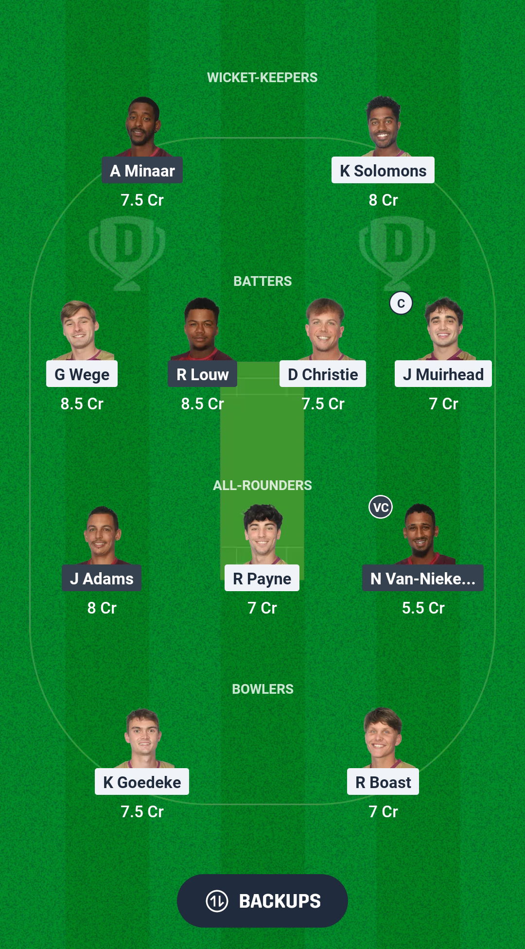 MAT vs YPS Dream11 Prediction Fantasy Cricket Tips Dream11 Team South Africa T20 Boland League 2025 