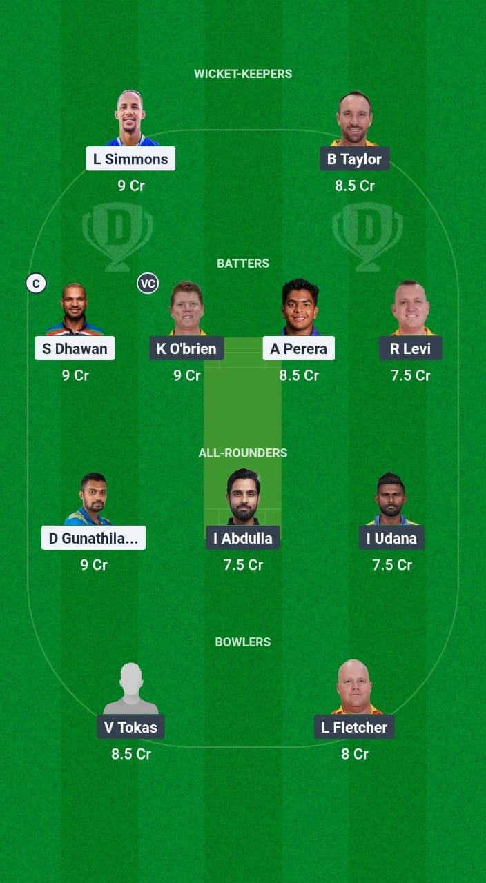 DLR vs DG Dream11 Prediction Fantasy Cricket Tips Dream11 Team Legends 90 - T20 2025 