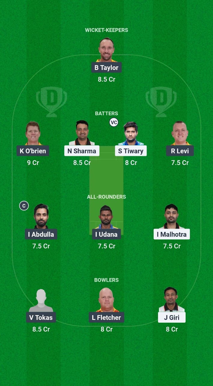 BBY vs DG Dream11 Prediction Fantasy Cricket Tips Dream11 Team Legends 90 - T20 2025 