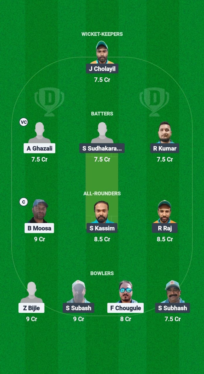 GC vs PST Dream11 Prediction Fantasy Cricket Tips Dream11 Team Kuwait Challengers League B T20 2024-25 