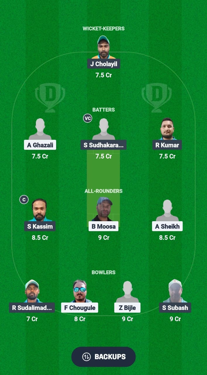 GC vs PST Dream11 Prediction Fantasy Cricket Tips Dream11 Team Kuwait Challengers League B T20 2024-25 