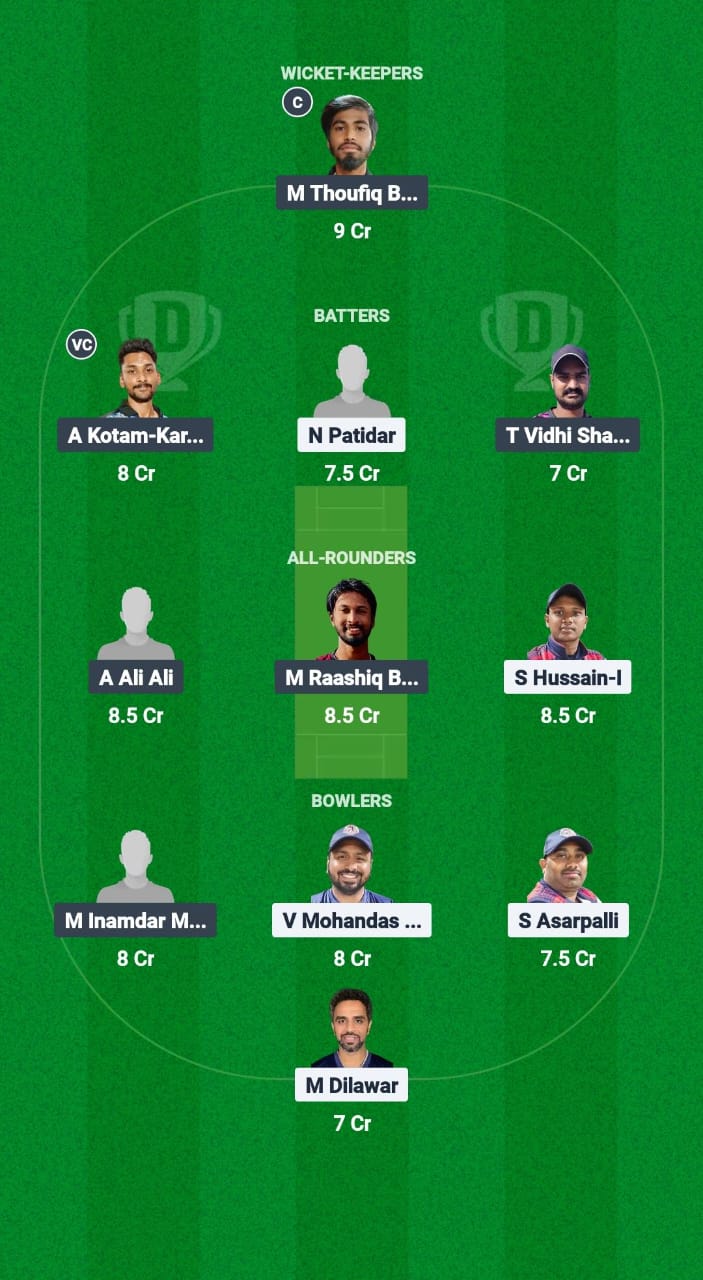 TGS vs SAS Dream11 Prediction Fantasy Cricket Tips Dream11 Team Kuwait Challengers League B T20 2024-25 