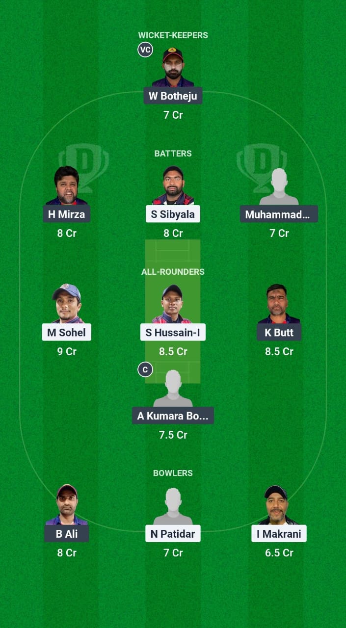 TGS vs KWM Dream11 Prediction Fantasy Cricket Tips Dream11 Team Kuwait Challengers League A T20 2025 