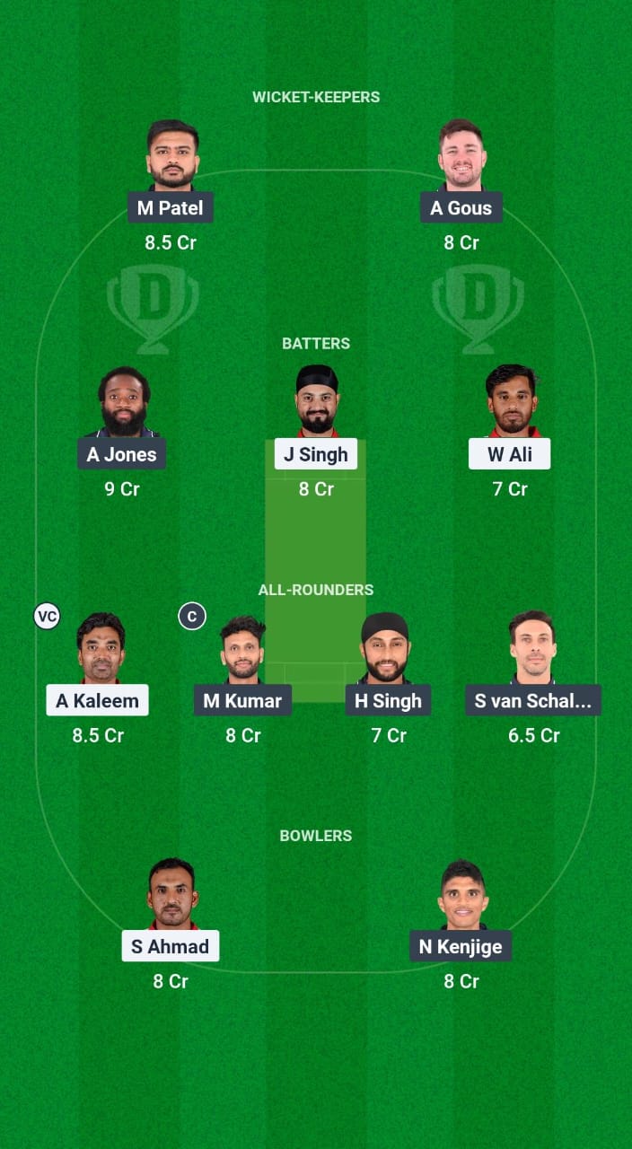 OMN vs USA Dream11 Prediction Fantasy Cricket Tips Dream11 Team USA Tour of Oman 