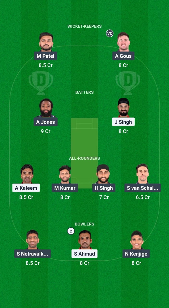 OMN vs USA Dream11 Prediction Fantasy Cricket Tips Dream11 Team USA Tour of Oman 