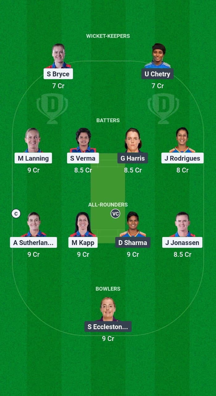 DEL-W vs UP-W Dream11 Prediction Fantasy Cricket Tips Dream11 Team WPL 2025 