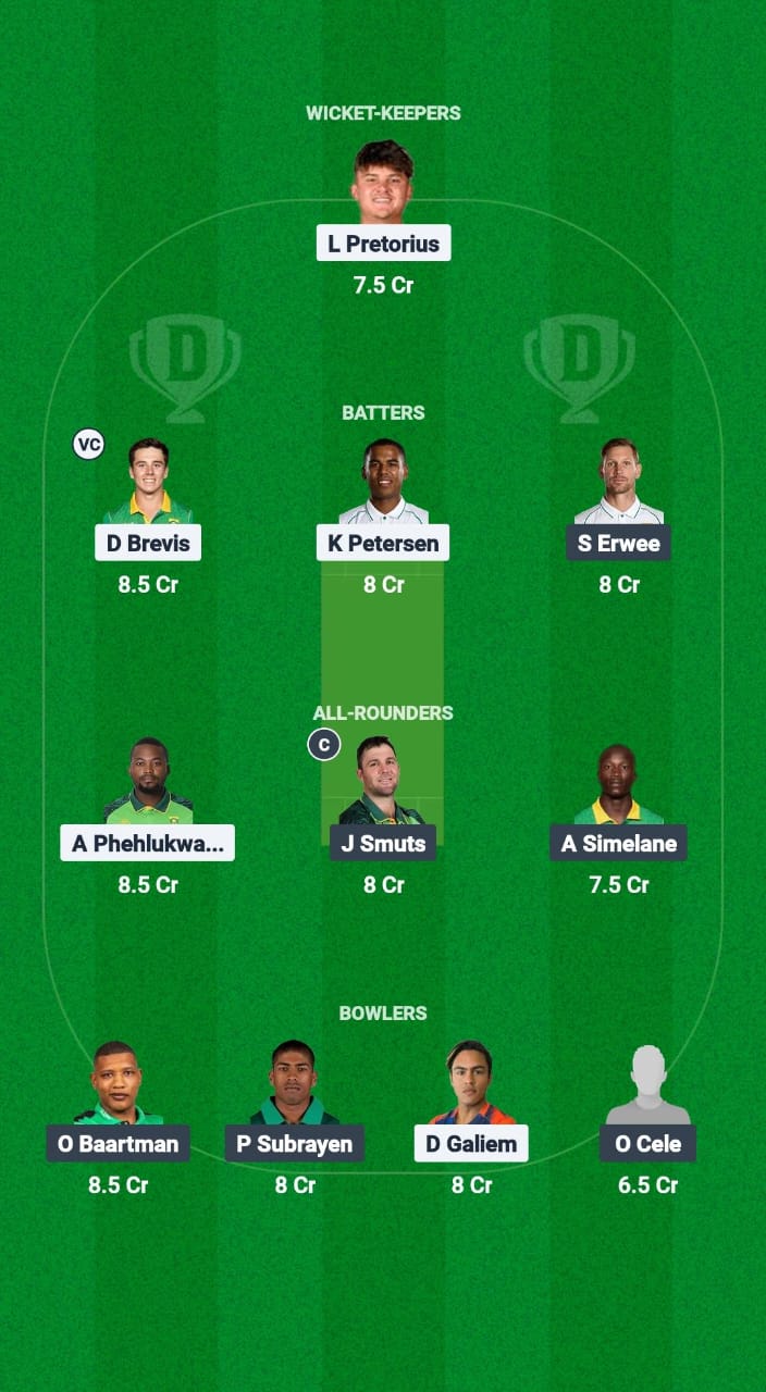 TIT vs DOL Dream11 Prediction Fantasy Cricket Tips Dream11 Team South Africa Division One OD 2025 