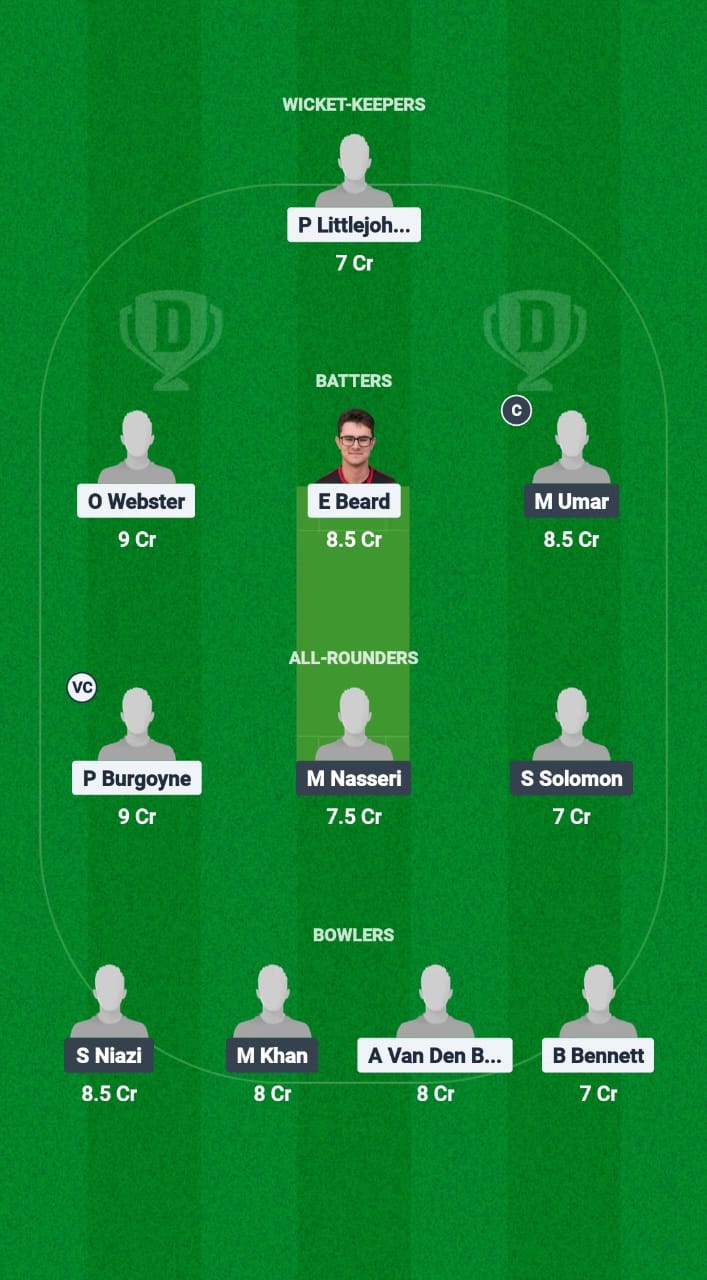 PSJ vs DCC Dream11 Prediction Fantasy Cricket Tips Dream11 Team European T10 Cricket League 2025 