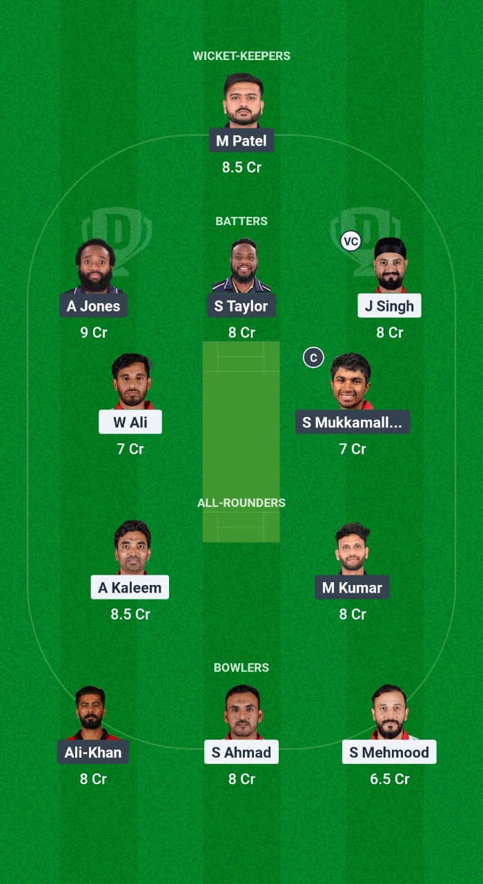 OMN vs USA Dream11 Prediction Fantasy Cricket Tips Dream11 Team USA Tour of Oman 2025 