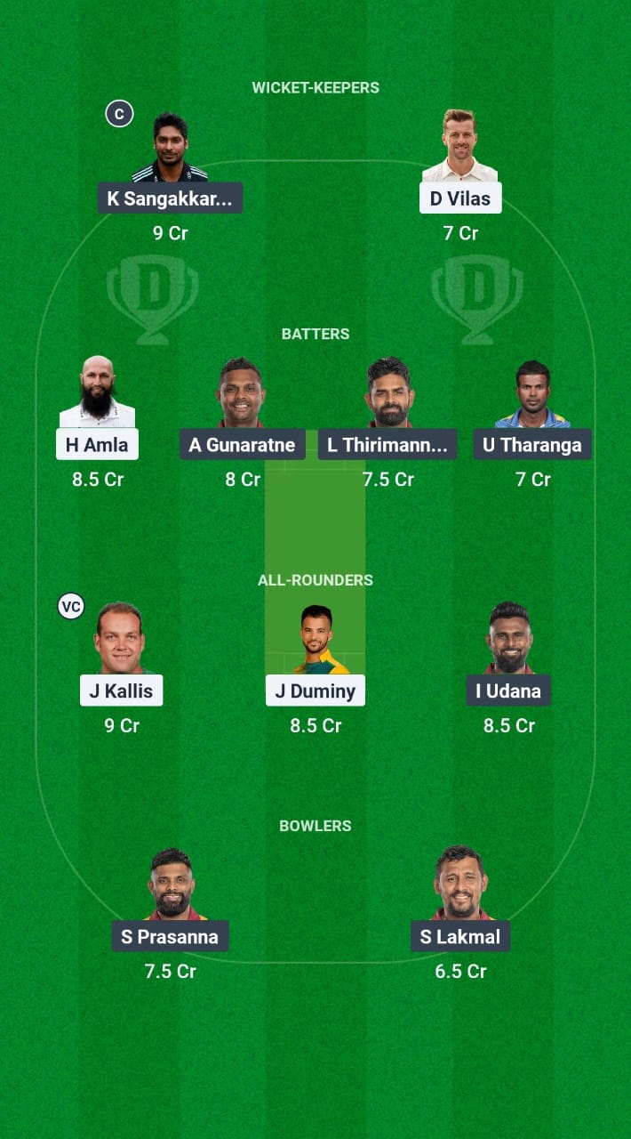 SAM vs SLM Dream11 Prediction Fantasy Cricket Tips Dream11 Team International Masters League T20 2025 