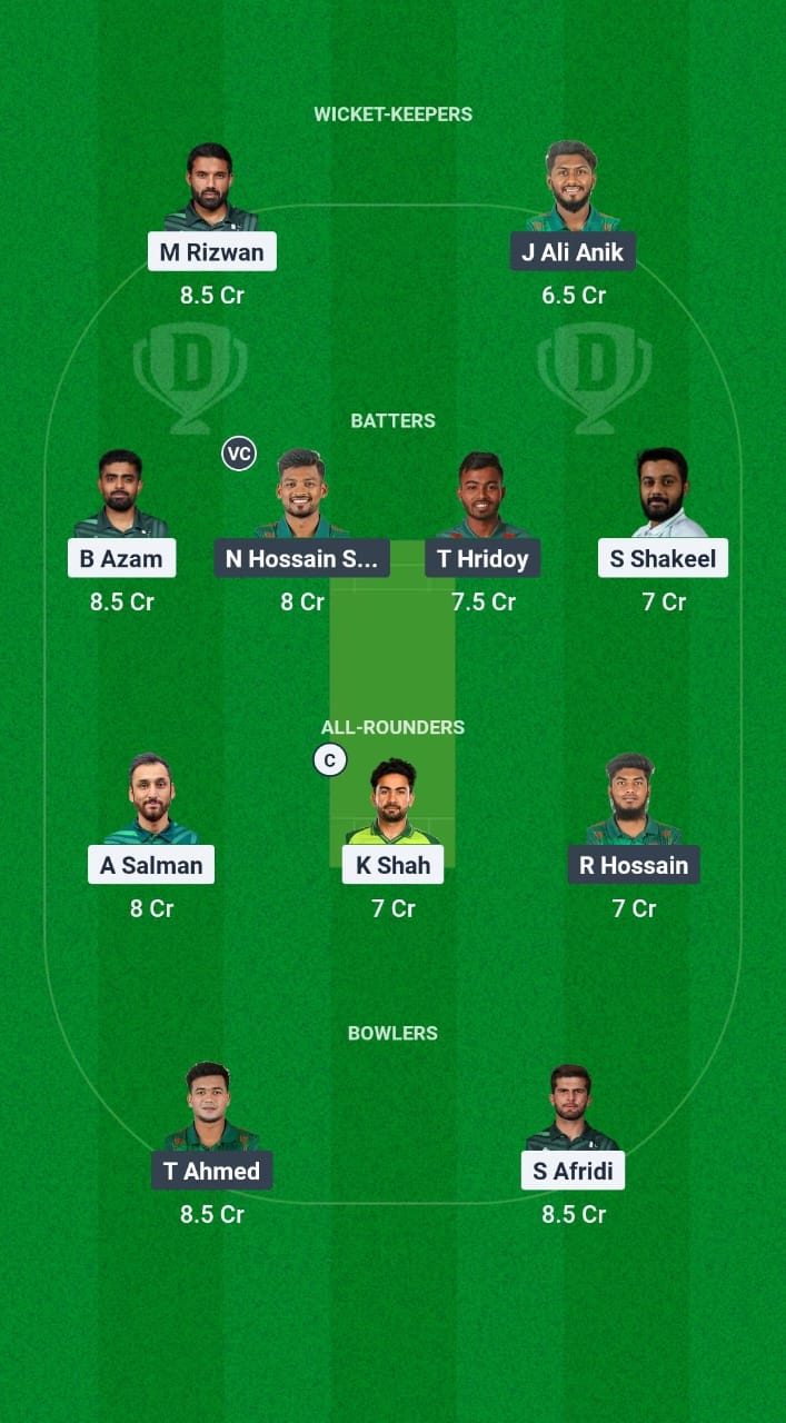 PAK vs BAN Dream11 Prediction Fantasy Cricket Tips Dream11 Team ICC Champions Trophy 2025 