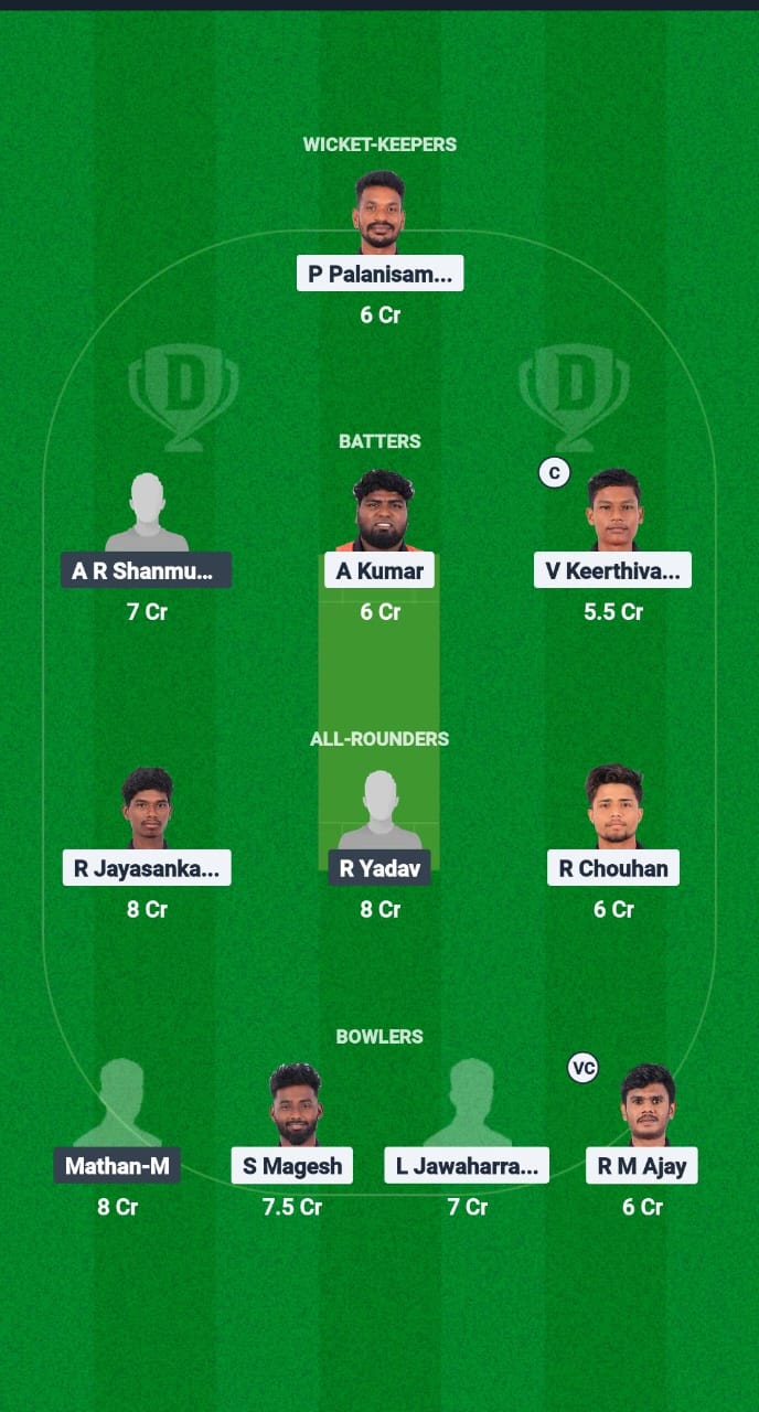 PAN vs BUL Dream11 Prediction Fantasy Cricket Tips Dream11 Team Pondicherry T20 2025 