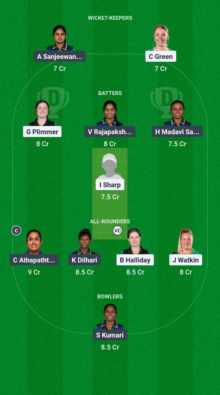 NZ-WXI vs SL-W Dream11 Prediction Fantasy Cricket Tips Dream11 Team Sri Lanka Women Tour of New Zealand 2025 