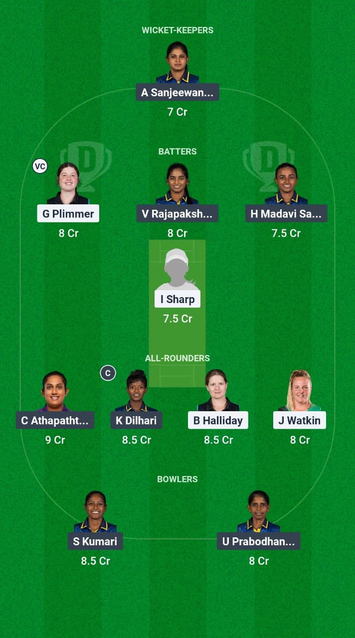 NZ-WXI vs SL-W Dream11 Prediction Fantasy Cricket Tips Dream11 Team Sri Lanka Women Tour of New Zealand 2025 