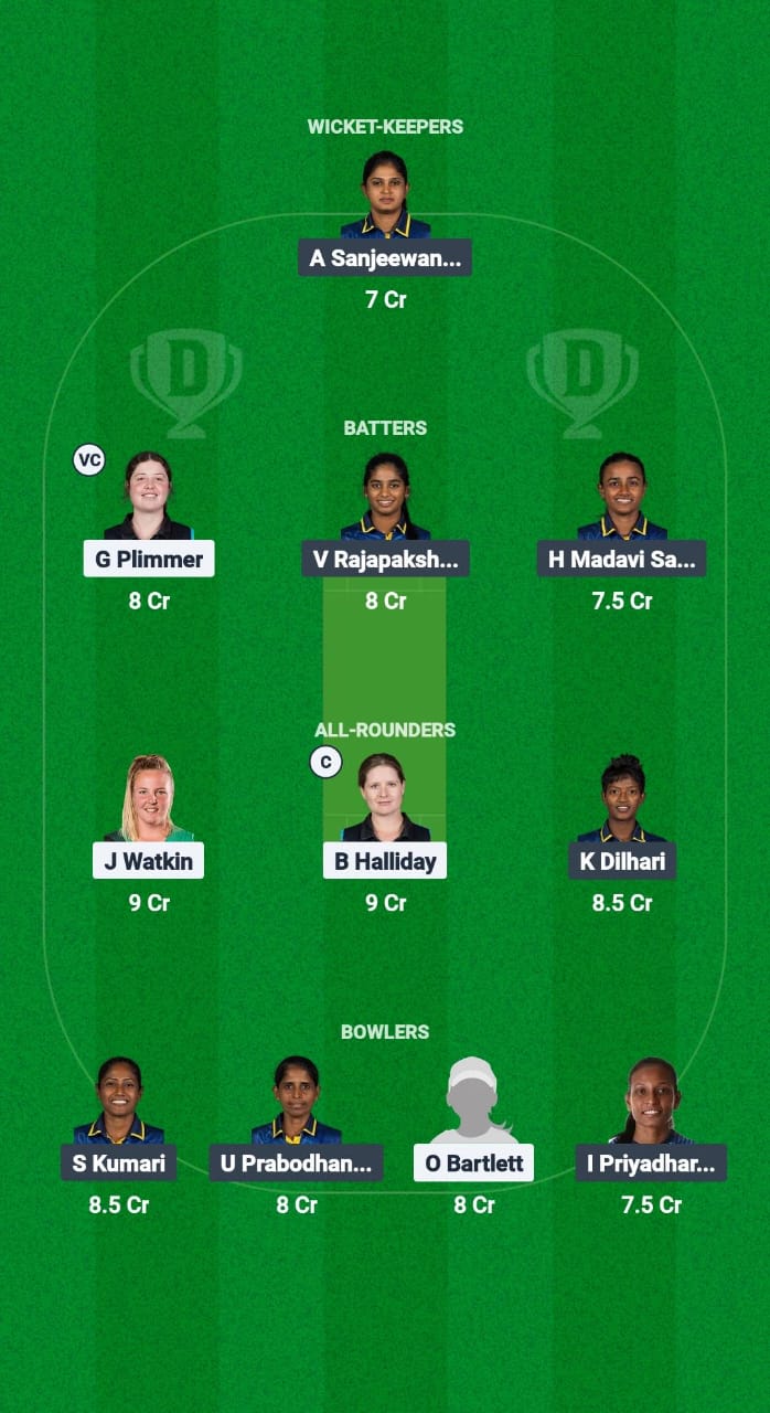 NZ-WXI vs SL-W Dream11 Prediction Fantasy Cricket Tips Dream11 Team Sri Lanka Women Tour of New Zealand 2025