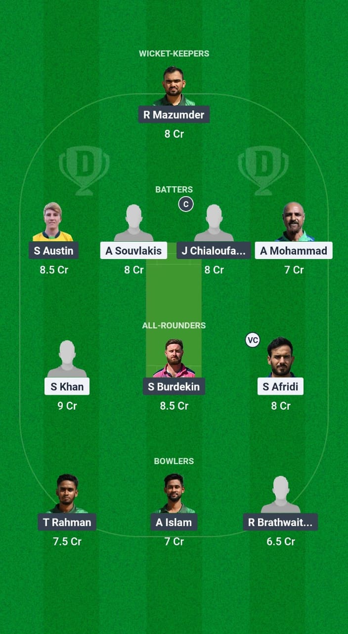 BYR vs AFT Dream11 Prediction Fantasy Cricket Tips Dream11 Team European T10 Cricket League 2025 