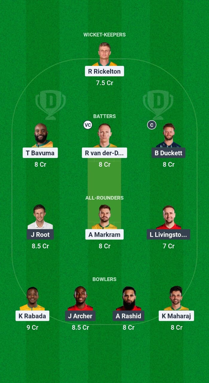 SA vs ENG Dream11 Prediction Fantasy Cricket Tips Dream11 Team ICC Champions Trophy 2025 