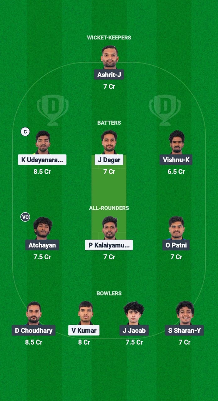 Lio vs tig dream11 forecast fantasy cricket type Dream11 Team Pondicherry T20 2025 