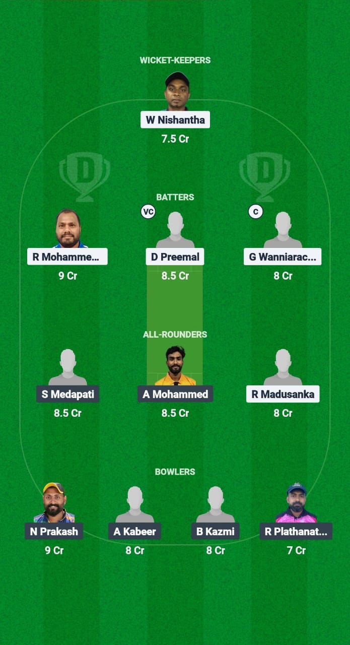 SUL vs AIOC Dream11 Prediction Fantasy Cricket Tips Dream11 Team Kuwait T10 ARS Ramadan Trophy 2025 