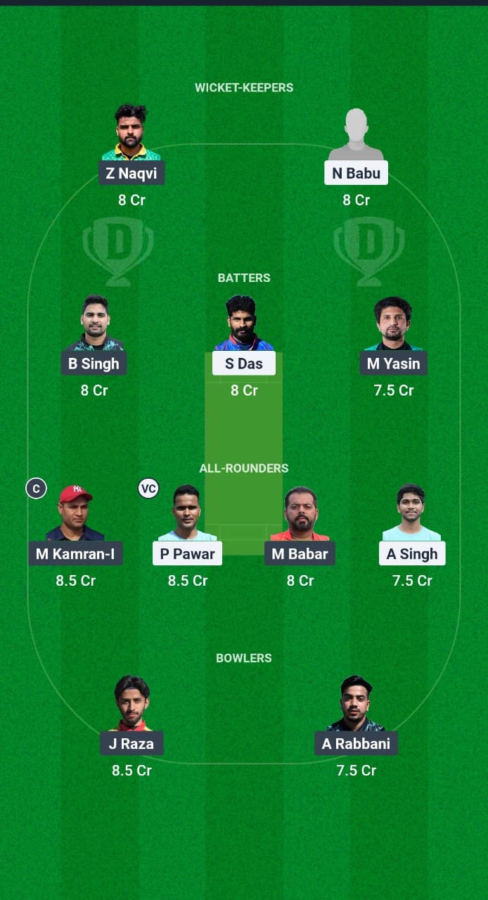 ZA vs PIC Dream11 Prediction Fantasy Cricket Tips Dream11 Team European T10 Cricket League 2025 