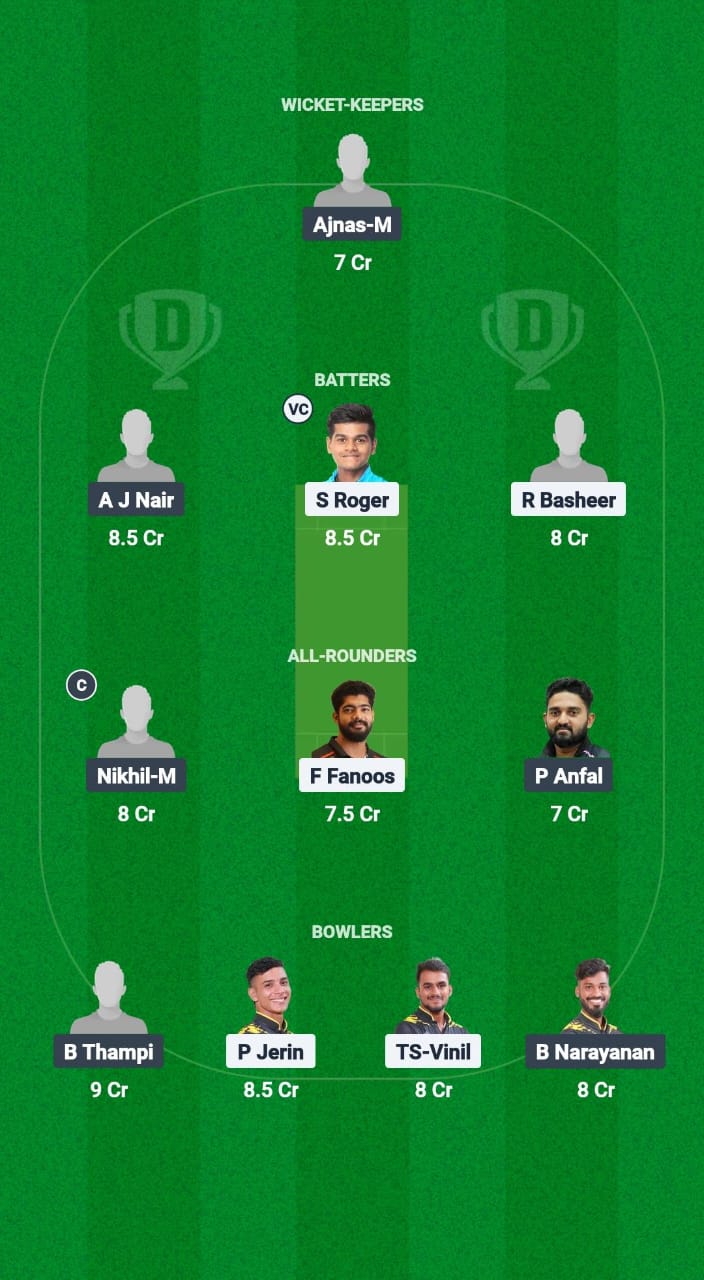 ROY vs TIG Dream11 Prediction Fantasy Cricket Tips Dream11 Team KCA Presidents Cup T20 2025 