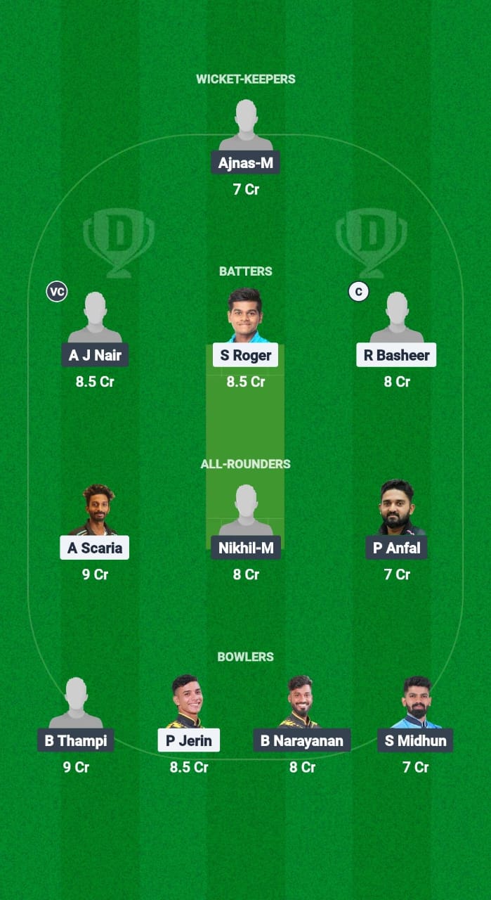 ROY vs TIG Dream11 Prediction Fantasy Cricket Tips Dream11 Team KCA Presidents Cup T20 2025 