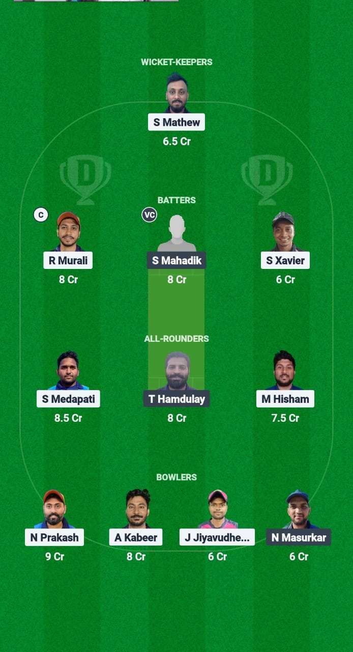 AIOC vs ALH Dream11 Prediction Fantasy Cricket Tips Dream11 Team Kuwait T10 ARS Ramadan Trophy 2025 