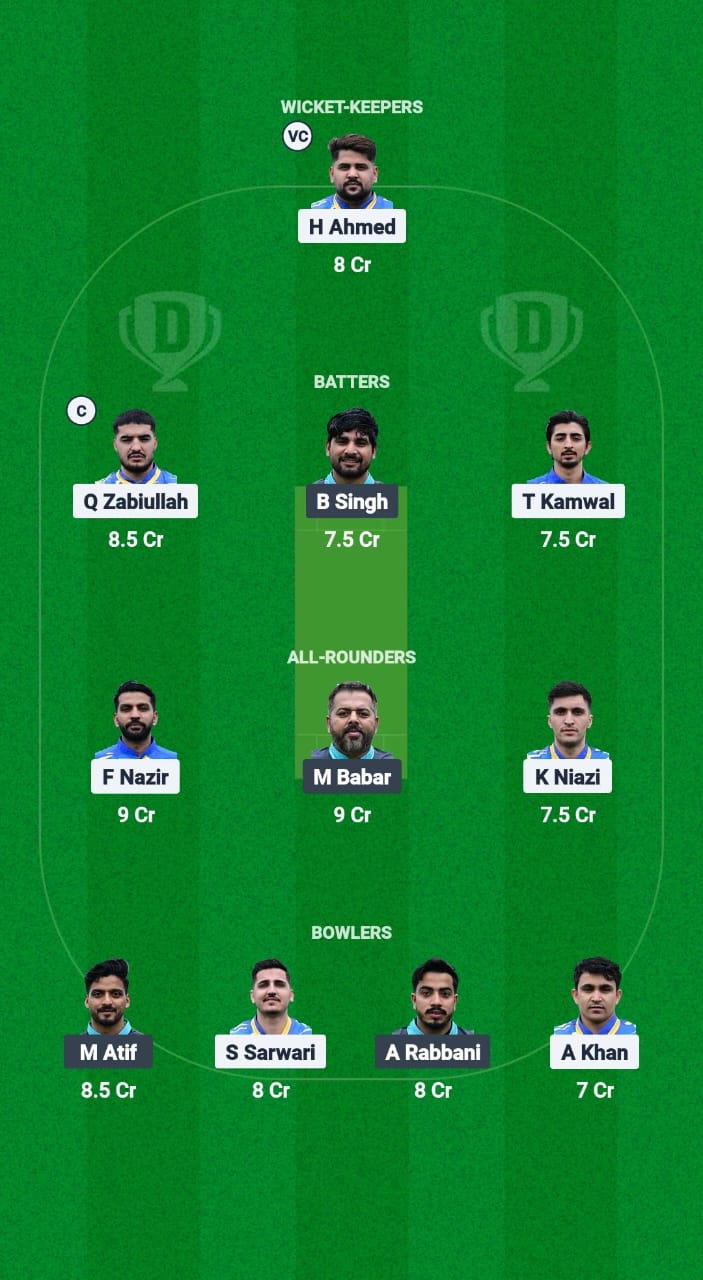 ZNCC vs PIC Dream11 Prediction Fantasy Cricket Tips Dream11 Team European T10 Cricket League 2025 