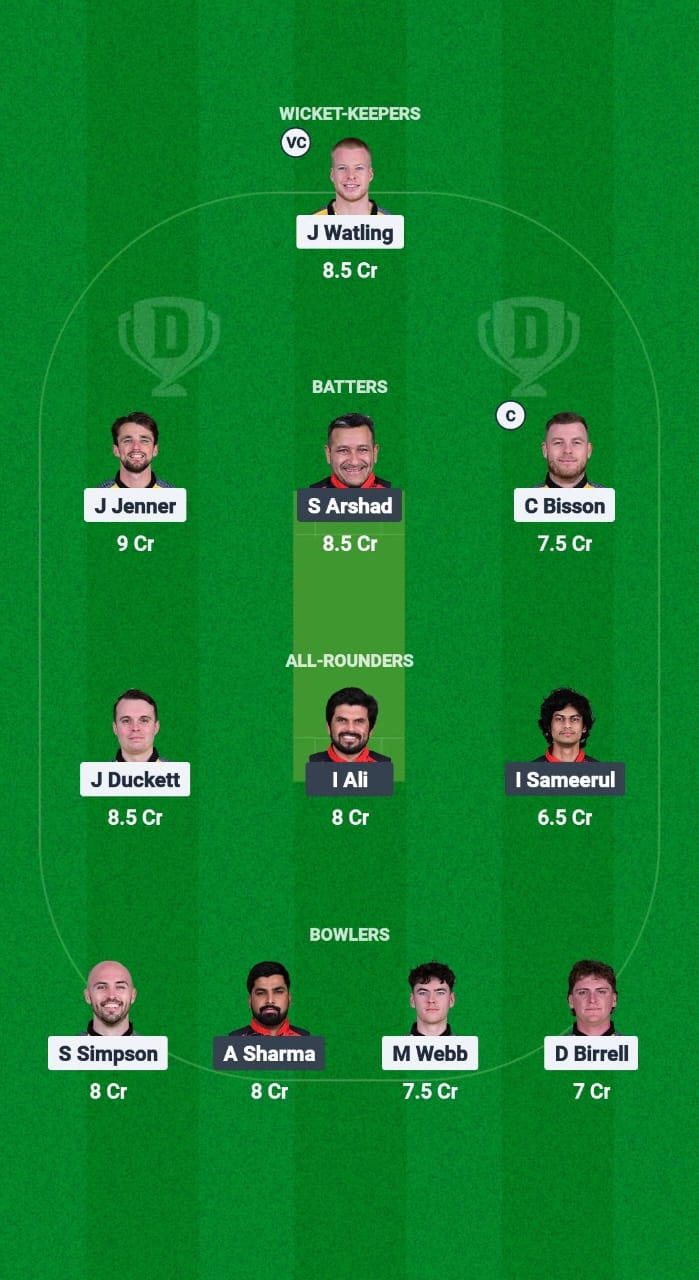 OV vs LJU Dream11 Prediction Fantasy Cricket Tips Dream11 Team European T10 Cricket League 2025 