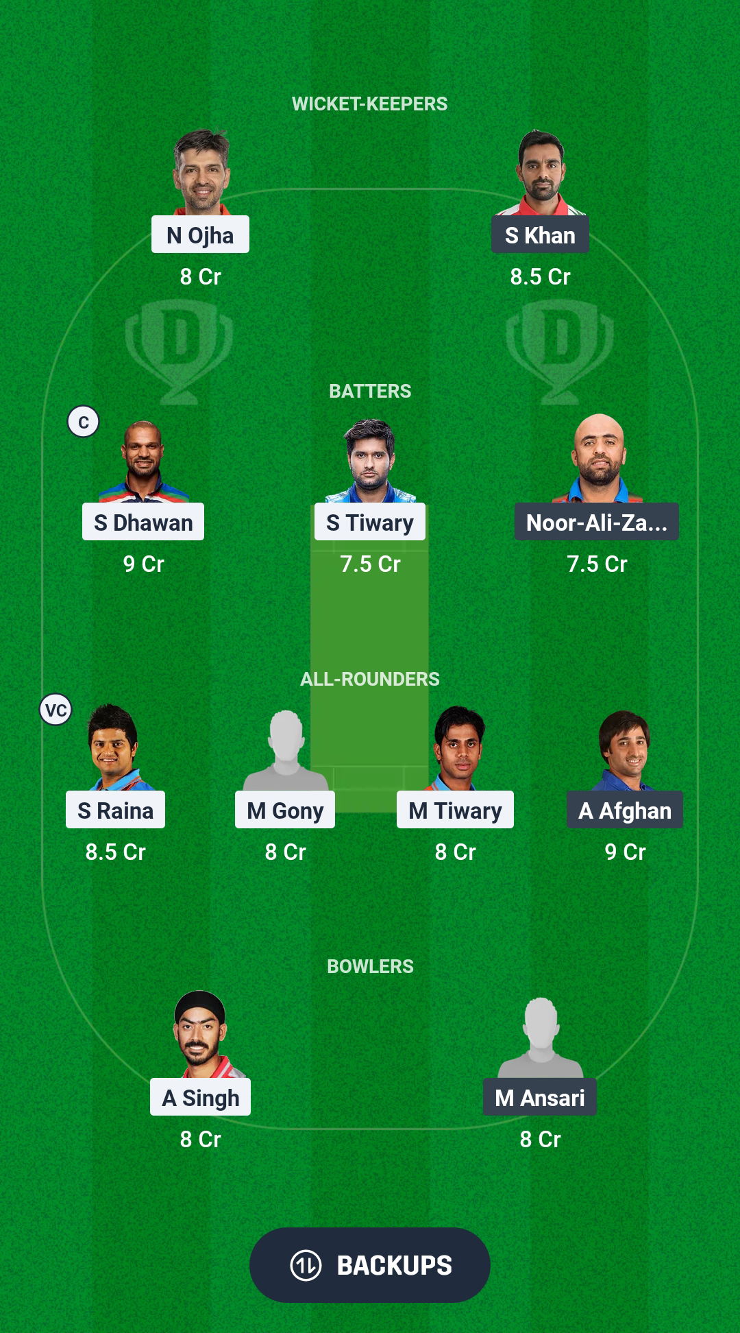 INR vs AFP Dream11 Prediction Fantasy Cricket Tips Dream11 Team Asian Legends League T20 2025 