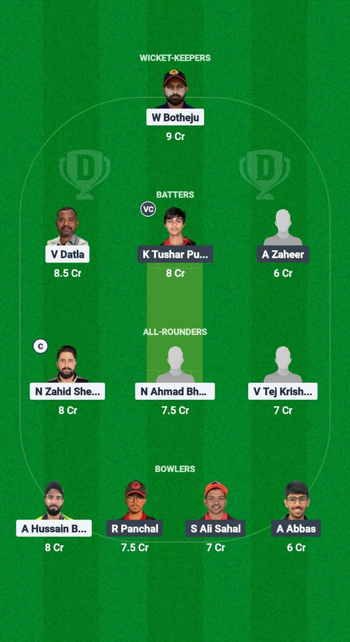 FEK vs THN Dream11 Prediction Fantasy Cricket Tips Dream11 Team Kuwait T10 ARS Ramadan Trophy 2025 