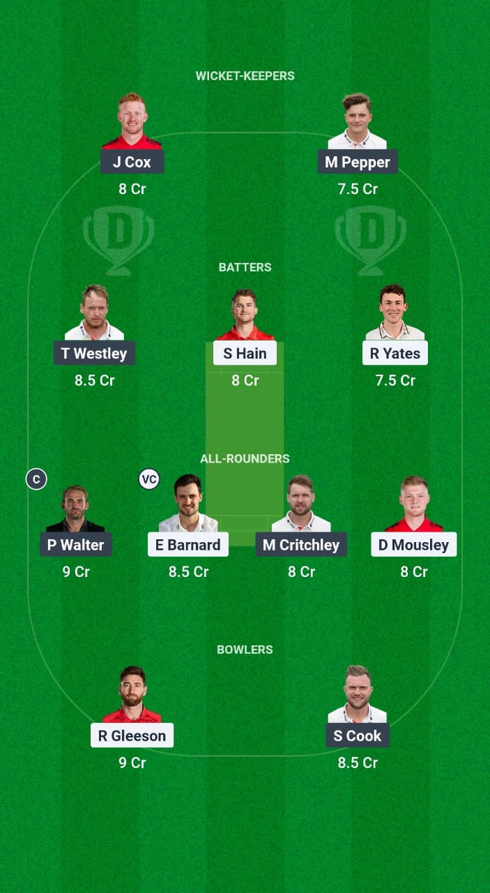 WAS vs ESS Dream11 Prediction Fantasy Cricket Tips Dream11 Team Abu Dhabi T20 Counties Cup 2025 