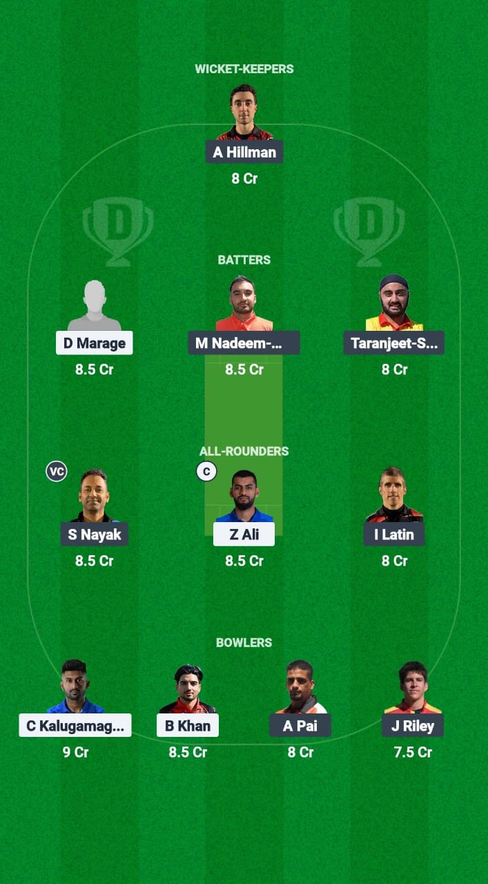 RCC vs MTK Dream11 Prediction Fantasy Cricket Tips Dream11 Team European T10 Cricket League 2025 