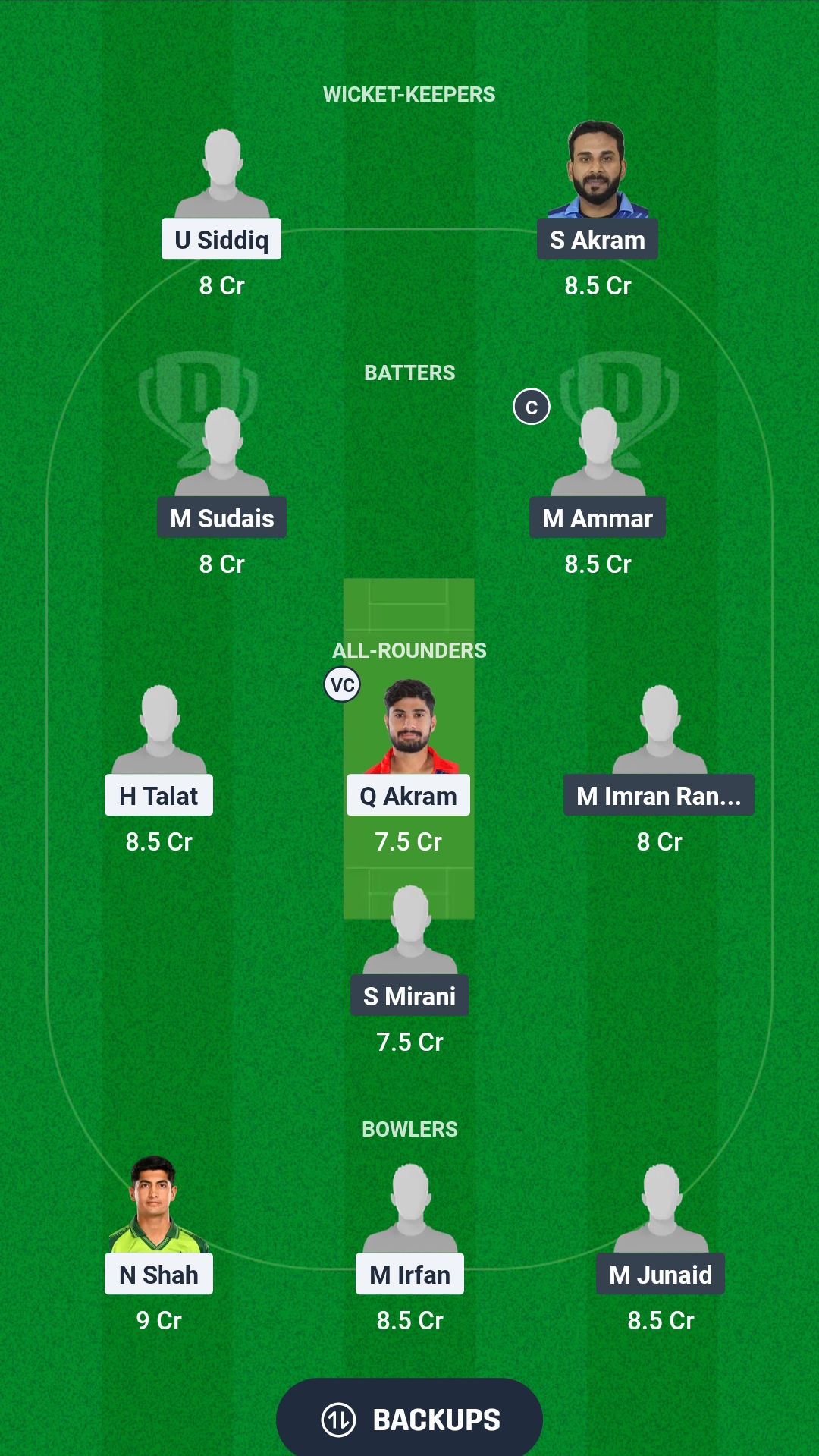 LB vs BHW Dream11 Prediction Fantasy Cricket Tips Dream11 Team Pakistan Domestic Cup T20 2025 