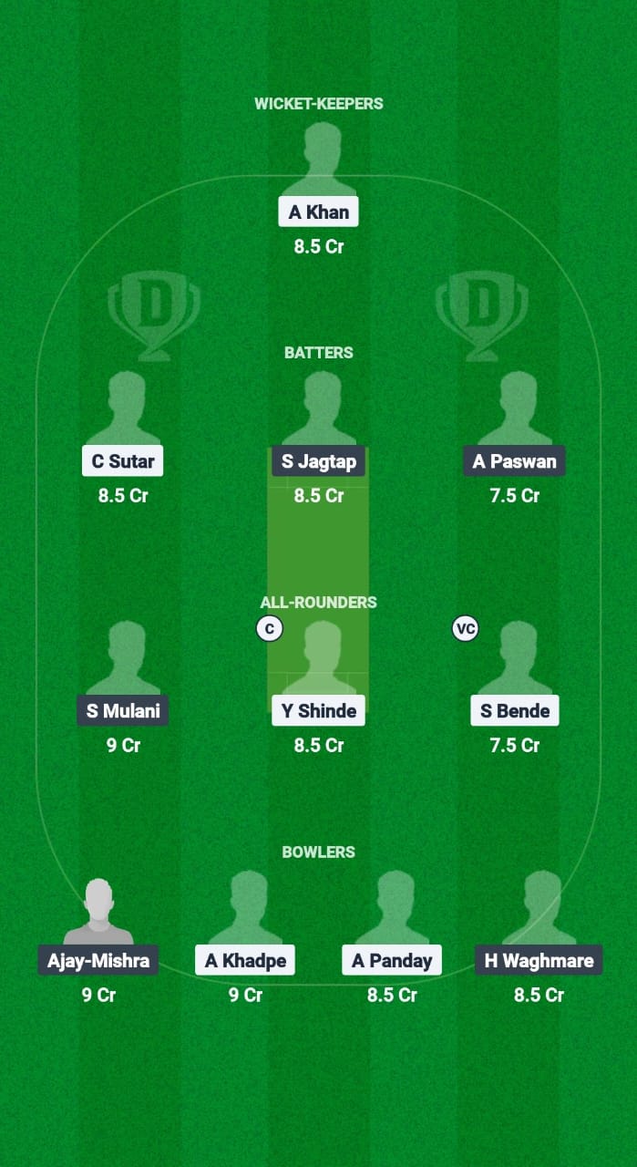 BEB vs SAS Dream11 Prediction Fantasy Cricket Tips Dream11 Team Navi Mumbai Premier League T20 2025 