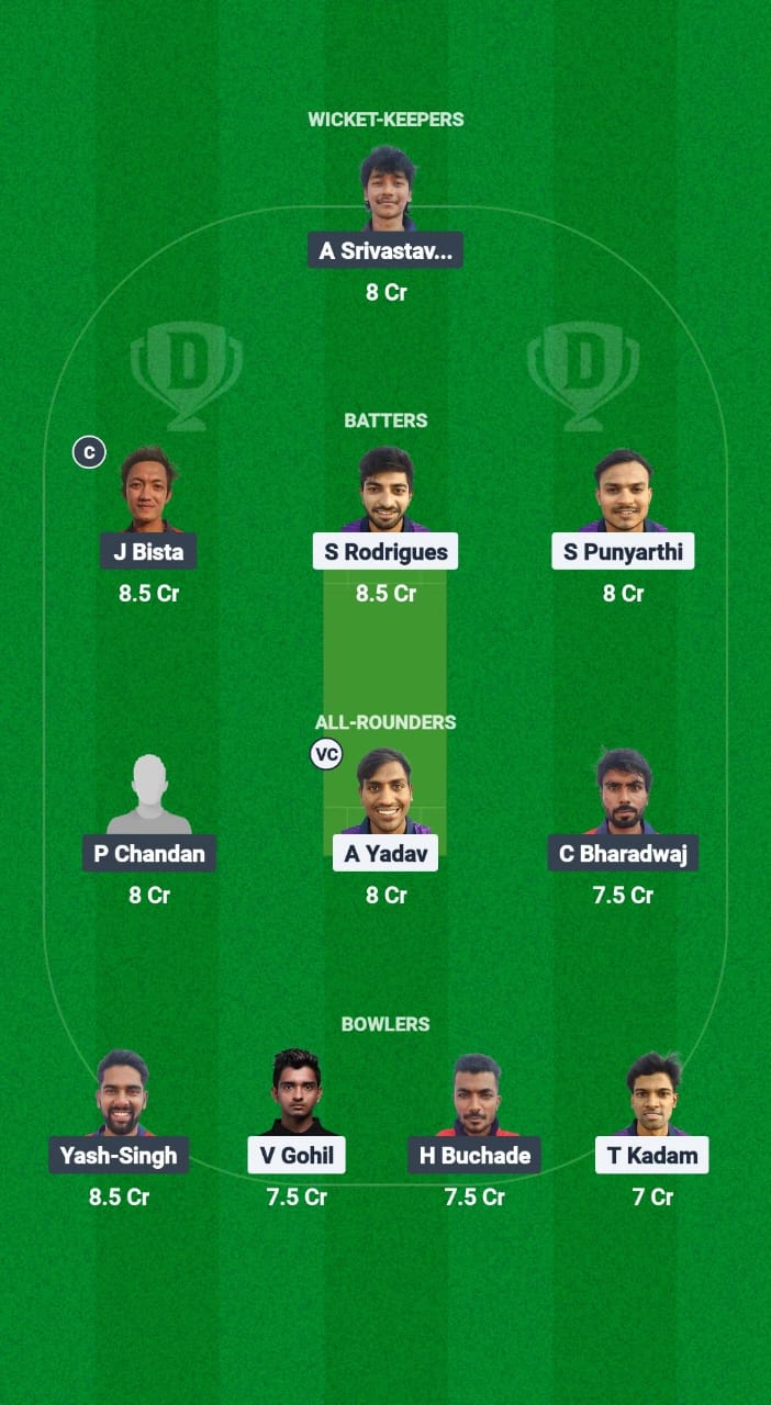 KOT vs AMA Dream11 Prediction Fantasy Cricket Tips Dream11 Team Navi Mumbai Premier League T20 2025 