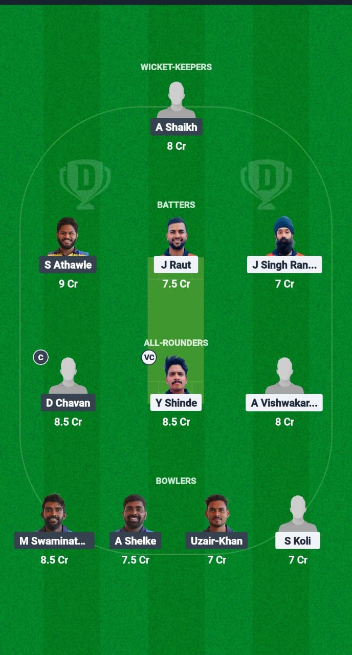 BEB vs MBL Dream11 Prediction Fantasy Cricket Tips Dream11 Team Navi Mumbai Premier League T20 2025 