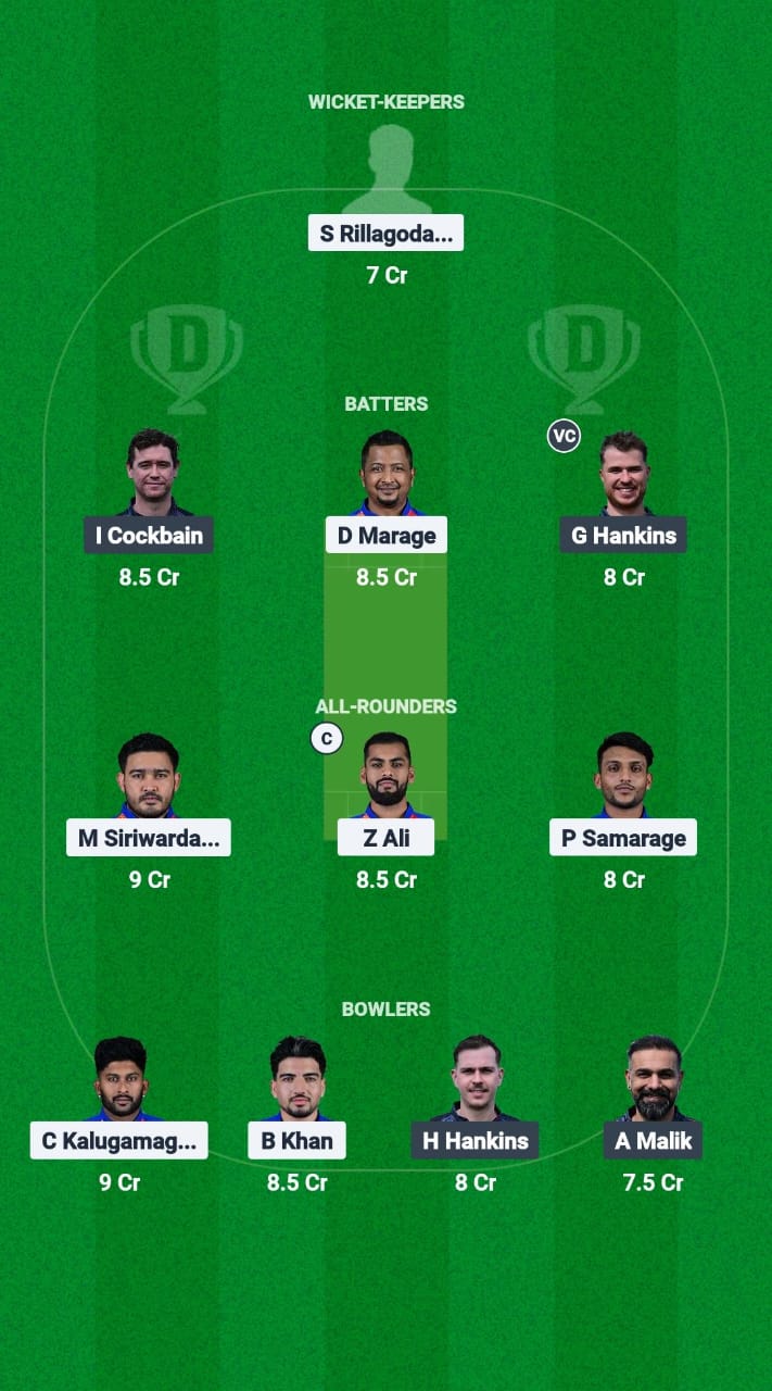 RCC vs HOR Dream11 Prediction Fantasy Cricket Tips Dream11 Team European T10 Cricket League 2025 