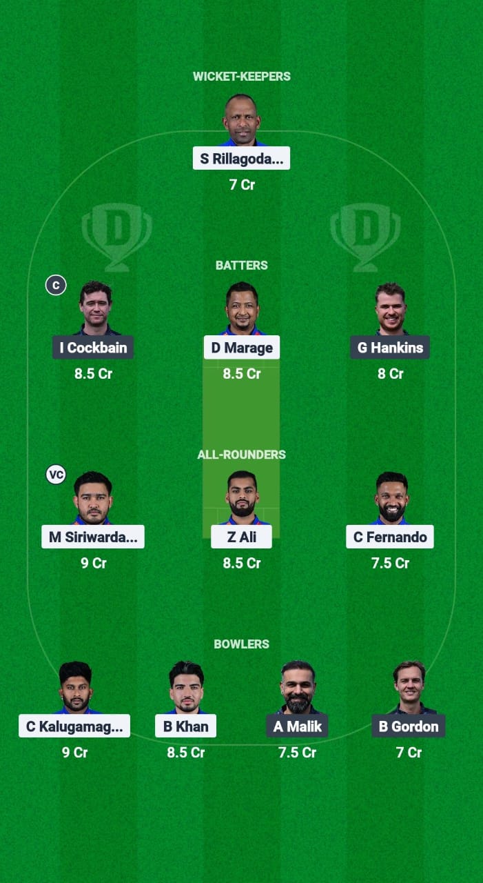 RCC vs HOR Dream11 Prediction Fantasy Cricket Tips Dream11 Team European T10 Cricket League 2025 