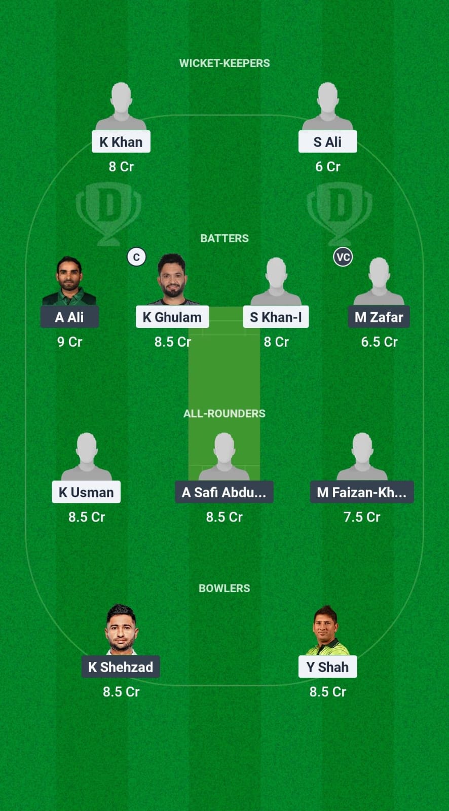 ABB vs FAI Dream11 Prediction Fantasy Cricket Tips Dream11 Team Pakistan Domestic Cup T20 2025 