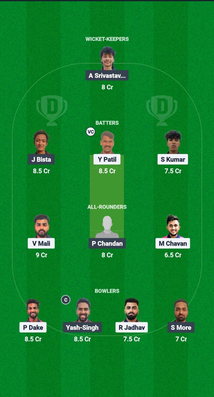 KLT vs AMA Dream11 Prediction Fantasy Cricket Tips Dream11 Team Navi Mumbai Premier League T20 2025 