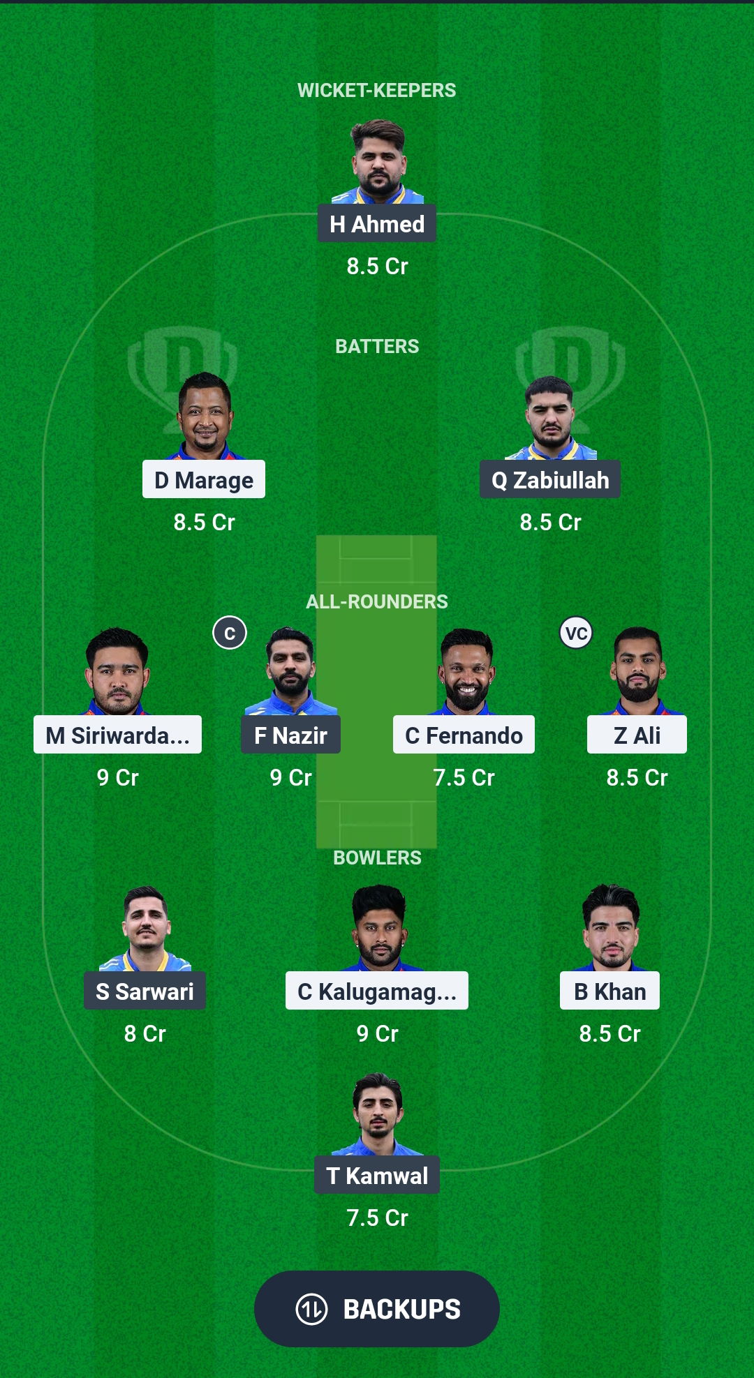 RCC vs ZNCC Dream11 Prediction Fantasy Cricket Tips Dream11 Team European T10 Cricket League 2025 