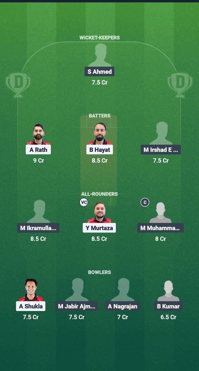 HK vs QAT Dream11 Prediction Fantasy Cricket Tips Dream11 Team Hong Kong T20I Quadrangular Series 2025 