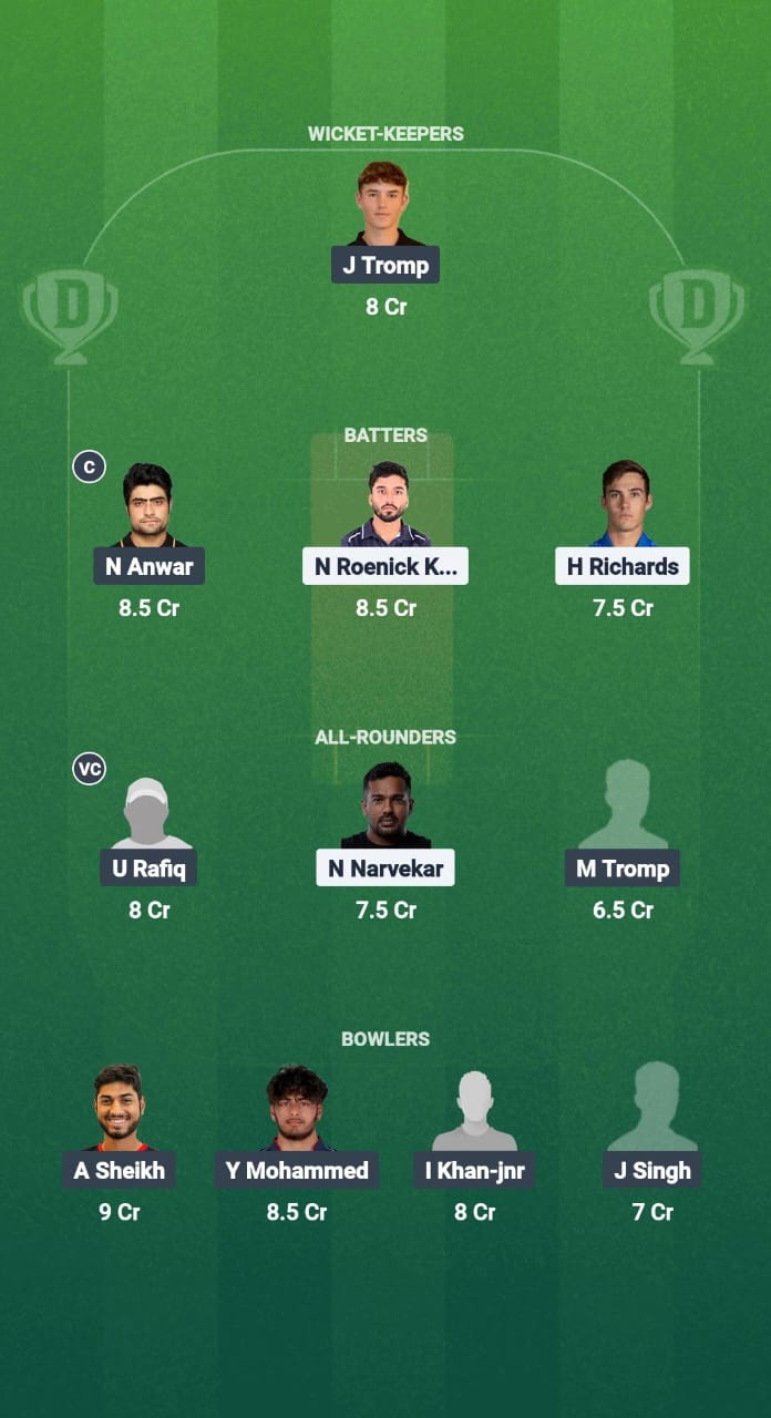 1000658023 SA vs KRU Dream11 Prediction Fantasy Cricket Tips Dream11 Team Houston Open 2025