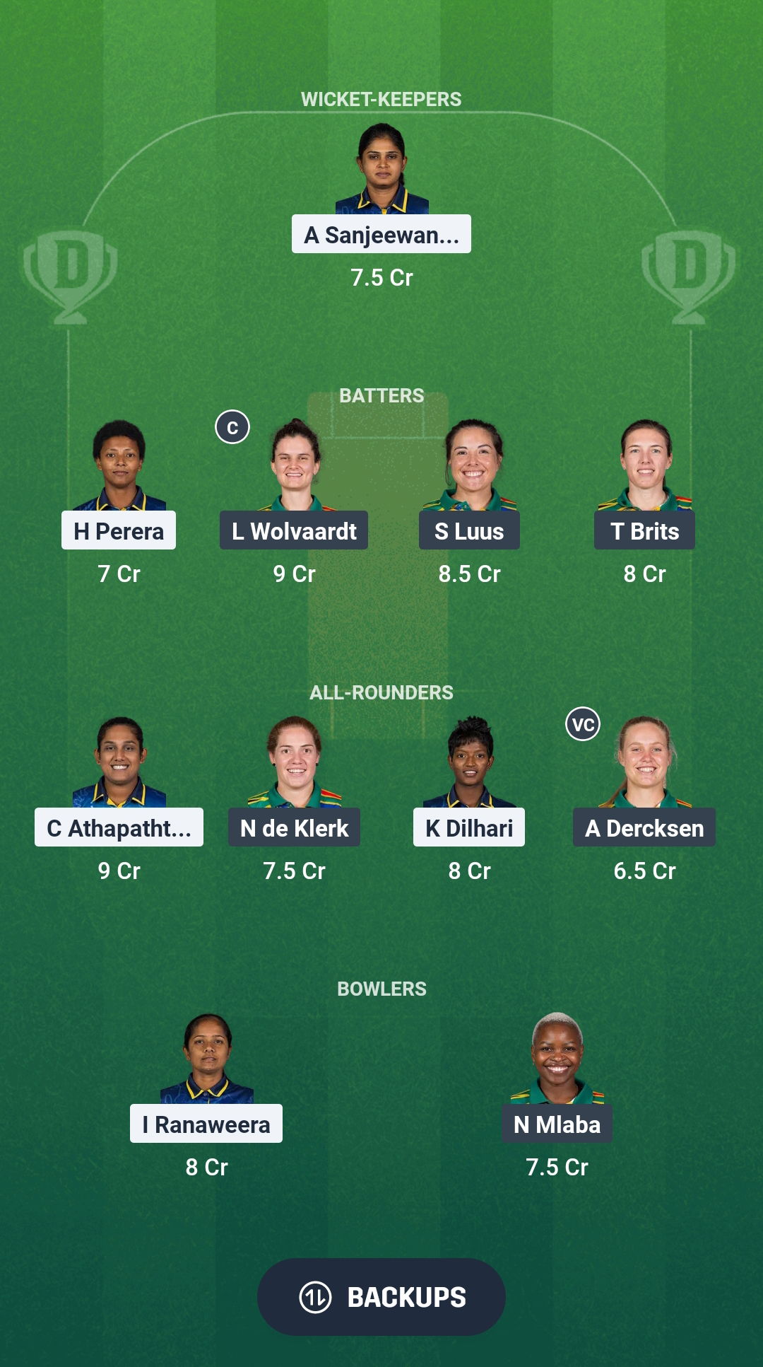 1000661003 SL-W vs SA-W Dream11 Prediction Fantasy Cricket Tips Dream11 Team Women's ODI Tri-Series 2025